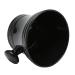 Jauarta Large Capacity Shaving Soap Cup - Portable Black Plastic Razor Holder with Comfortable Handle for Home & Travel Hairdressers - Buy Online on GoSupps.com