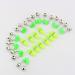 Zerone LED Twin Bells Fishing Alarm - 10 Pcs Night Fishing Accessory with Rod Clip Tip - Green Fish Bait Alert - Buy Online on GoSupps.com