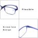 Buy Mcoorn Reading Glasses for Men & Women - 2 Pack Anti-Blue Lightweight Flexible with Case - 3.5x Magnification (Grey + Blue) - Buy Online on GoSupps.com