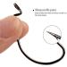Amacoam 50PC High Carbon Steel Offset Worm Fishing Hook Set with Plastic Box - Ideal for Saltwater Fishing Rubber Bait & Creature Jigs - Buy Online on GoSupps.com