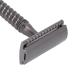Double Edge Safety Razor - Manual Shaver for Men | Comfortable Zinc Alloy - Black | International Shipping Available - Buy Online on GoSupps.com