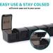 2 PCS Small Weekly Pill Organizer - Pocket Daily Pill Case for Vitamins Supplements & Fish Oil - 7 Days Black Planner - Buy Online on GoSupps.com