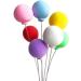 CiCy 24 Piece Colorful Balloon Cake Topper Clay Balloon Cake Picks Round Shape Balloons Dessert Cupcake Topper for Birthday Wedding Party Cake Decoration - Buy Online on GoSupps.com