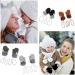 0-3Y Kids Knitted Mittens with Hanging Neck String Thicken Soft Plush Thermal Winter Warm Gloves Full Finger Cycling Biking Sports Gloves for Baby Infant Children Toddler Girls Boys Black - Buy Online on GoSupps.com