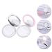 SHERCHPRY 2 Sets Powder Puff Storage Box | Cosmetic Powder Case with Sifter Lids for Loose Powder & Makeup | Travel-Friendly Compact in Pink & Silver - Buy Online on GoSupps.com