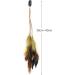 Binnan 6-Piece Colorful Feather Hair Extensions Clip - Boho Hair Accessories for Women - Buy Online on GoSupps.com