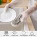 Magic Dish Washing Gloves Silicone Rubber Cleaning Brush Scrubber Kitchen Accessories (Purple) - Buy Online on GoSupps.com
