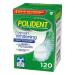 Polident Overnight Whitening Denture Cleaner 120 Tablets Bundle + Dentu-Care Bamboo Denture Brush | Gentle Cleaning for Full & Partial Dentures - Buy Online on GoSupps.com