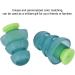 Dual Color Noise Canceling Earplugs - Silicone Earplugs for Sleep Study and Travel | Best for Airplane Noise Reduction - Buy Online on GoSupps.com