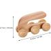 Gleavi Wooden Roller Massage Device - Acupressure Ball & Muscle Roller for Deep Tissue Body Massage - Perfect for Calves & Relaxation - Buy Online on GoSupps.com