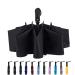 NOOFORMER Travel Inverted Automatic Umbrella  Reverse Windproof Golf Compact Lightweight Car Umbrellas for Men & Women A2-Black