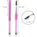 HESSION Eyelashes Comb Curlers Makeup Brush Mascara Brush Make Up Wands Eyebrow Brush with Cap Travel Accessories (HOT PINK) - Buy Online on GoSupps.com