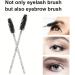 50 Pcs Disposable Mascara Wands Crystal Eyebrow Spoolies Brush for Eyelash Extensions Black Lash Brushes with Container - Buy Online on GoSupps.com