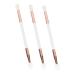 Baluue 3pcs Eye Shadow Brush Eye Shadow Applicator Dual Sided Eyeshadow Eye Blender Brush Wooden Handle