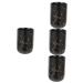 Garneck 4 pieces of pencil chord mouthwater black porcelain drinks household brush storage cup washbasin flushing for mug razor worktop marble water blackx4stk 11x7.7x7.7cmx4pcs