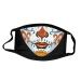 ZLUU 1PC Halloween Adults Protective Face Mask Personalized Patterns Face Cover Safe Skin Friendly Face Sheild Washable Reusable Activated Carbon Outdoor Mouth Christmas Print Face Mask Protection Mask