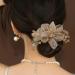 Crystal Flower Leaf Hair Ties - 4 Pcs Ponytail Holders with Rhinestone Scrunchies for Women and Girls - Buy Online on GoSupps.com
