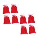 Holibanna 8pcs Christmas Plush Bag Ornament Decor Xmas Bags Party Packaging Bag Jewelry Pendant