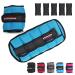Trainhard 1 kg - 2.5 kg adjustable weight cuffs with 5 separable weight bags for hand and ankle -joint 2 Set - in 4 variants weight and 5 colors running weights 1.5 kg - blue