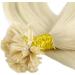 Saisifen Keratin Nail Tip Hair Extensions for Women 613# Bleach blonde Real Human Hair U-tip Hair Extension 50g 100 Strands 16 Inch(40cm) 16 inches (40cm) 613# bleach blonde - Buy Online on GoSupps.com