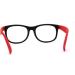 Boys Crushproof Flexible Rubber Horn Rim Blue Light Filter Glasses - Black Red | Shop Now for Maximum Eye Protection - Buy Online on GoSupps.com