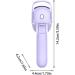 Heated Lash Curler | Portable Lash Curling Tool Rapid Heat-up Eye Lash Curler with Temperature Control 3 Modes Silicone Pad for Quick Natural Eye Lashes Purple - Buy Online on GoSupps.com