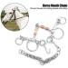 Ladiesshow Stainless Steel Pelham Bit - 125mm Jointed Horse Bit with Copper Roller for Optimal Chewing - Buy Online on GoSupps.com