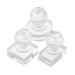 Vaguelly 3 Pi ces Outils de Pressage de Maquillage Tampons pour Fard Paupi res Blush et Highlighter Formes Ronde Carr e et Rectangulaire Accessoires de R paration Cosm tique Polyvalents