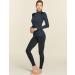 ATHLIO Women's Thermal Long Sleeve Tops 3pack - Mock Turtle Compression Base Layer (X-Large, Black/Charcoal/White) - Buy Online on GoSupps.com