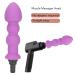 Deep Tissue Massage Pistol with Silicone Interchangeable Heads | Waterproof Hand Muscle Massager | Premium Purple Accessory - Buy Online on GoSupps.com
