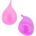 EXCEART Silicone Cup 2pcs - Soft Purple Rubber Menstrual Cups for Women | Eco-Friendly & Comfortable - Buy Online on GoSupps.com