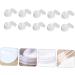 BELLIFFY 10 Pcs Transparent Powder Box Foundation Powder Case Loose Powder Holder Moisturizer Plastic White - Buy Online on GoSupps.com