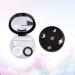 Exceart Tweezers & Contact Lens Care Kit - 2-Piece Travel Box with Lens Holder Tweezers & Solution Bottle for Students & Girls - Black - Buy Online on GoSupps.com