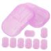 BESPORTBLE 20pieces Portable Travel Soap Sheets Convenient Hand Washing Soap Slices for Camping Outdoor and Business Trips Per Box Purple for The Go