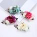4-Piece Artificial Flower Hair Clips for Women - Metal Slide Feasts with Teeth - Wedding & Vacation Bun Accessories - Buy Online on GoSupps.com