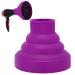 Premium Silicone Diffuser for Curly Hair - Universal Collapsible Hair Dryer Attachment - Portable & Foldable Design - Perfect for Travel (Purple) - Buy Online on GoSupps.com