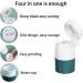 3 Compartment Pill Crusher & Cutter - Stainless Steel Blade Travel-Sized Multi-Function Storage Box - Cut & Grind Pills Vitamins Tablets (Green - Buy Online on GoSupps.com