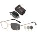 Vevesmundo foldable progress reading glasses progressive self -tinting varifocal glasses Metal compact men visual aid reading aid with case 1 piece of gold Self -tinting foldable reading glasses 2.5 x