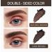Double Eyebrow Stamp Kit | 10 Eyebrow Stencils for Perfect Shaping | Natural & Dark Brown Makeup Set - Buy Online on GoSupps.com