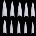 600Pcs Stiletto Nail Tips for Acrylic Nails Long False Nails Haft Cover Natural Fakes Nails Tips for Dip Powder Nails and Poly Nail Extension