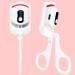 Electric Heated Eyelash Curlers with Display AHFeiPan Rechargeable Eye Lash Curler 3 Heating Modes Quick Natural Curling Eye Lashes for Long Lasting (White)