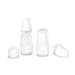 Grand Fusion TSA Approved 3.4 Oz Travel Bottles - 6 Pack for Toiletries Lotions & Creams | Clear Travel Pump Bottles - Buy Online on GoSupps.com