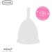 Irisana Menstrual Cup Pack of 2 - Size L - Pink & Transparent - Surgical Silicone - Compatible with IUP - Iriscup Model - International Shipping Available - Buy Online on GoSupps.com