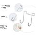 Hemoton 3pcs Wall Hangers for Clothes Cabinet Hook Over The Door Hanging Hooks Perforated Door Hat 7.5X6.5CM Silver - Buy Online on GoSupps.com