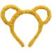 Goneryisour 2020 Fashion Women Winter Thick Plush Headband - Cute Round Mouse Bear Ears Hair Accessory in Yellow - Perfect for Makeup and Winter Style - Buy Online on GoSupps.com