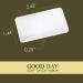 Good Day Hand and Facial Soap 0.85 oz - 50 White Bars | Moisturizing Travel Size Bulk Soap - Ideal for Hotels, Rentals, Charity Donations and Spas - Buy Online on GoSupps.com