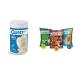 Quest Vanilla Milkshake Protein Powder with 24g Protein Quest Protein Chips Variety Pack with BBQ Cheddar & Sour Cream Sour Cream & Onion Flavors 1.6 lb 12 Count