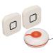 Wireless nursing staff pager system 2 SOS call-on-top speeds 2 receivers suitable for older pagers wireless doorbell hospital patients (EU plugs)
