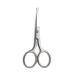 LIVINGO Premium Manicure Rounded Tip Scissors Multi-purpose Stainless Steel Cuticle Pedicure Beauty Grooming Kit for Nail, Eyebrow, Eyelash, Dry Skin, Nose Hair 3.5 inch Silver