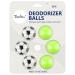 TIESTRA Shoe Deodorizer Balls 6 Pack-Reusable Shoe Fresheners-Fresh Scent for Sport Shoes Bags and Locker Soccer&green/Cologne